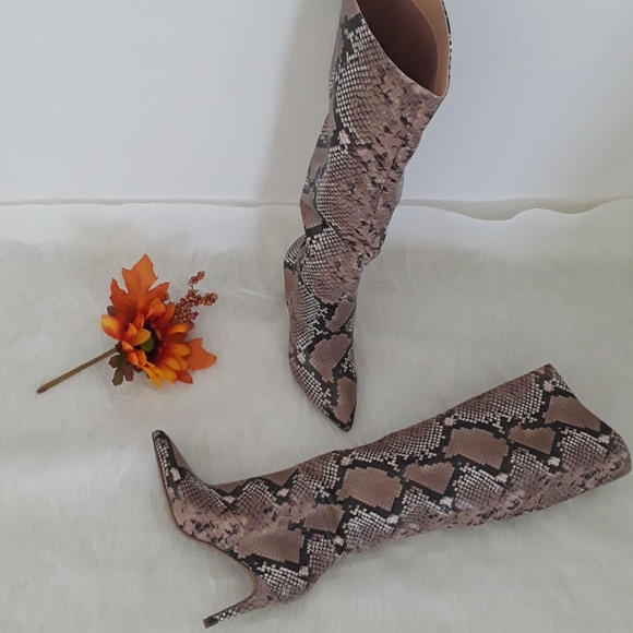 Snake effect Steve Madden Kimari boots - Picture 5 of 9